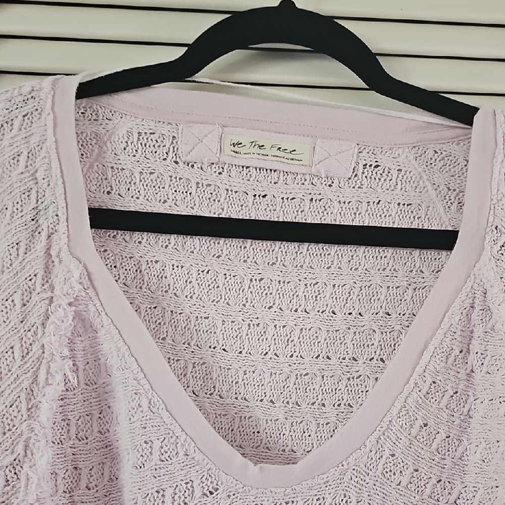 We The Free Light Purple Knit Top